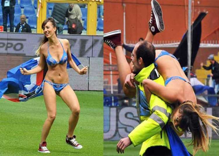 Female streaker draws Presidents Cup cheers, court date 