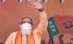Prime Minister Narendra Modi gestures during an election