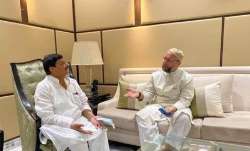 Asaduddin Owaisi meets Shivpal Yadav in Lucknow.