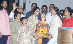 Shilpa Shetty bid goodbye to Lord Ganesha as she immersed
