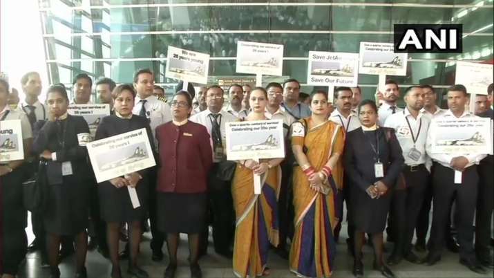 Jet Airways employees commemorate 26th anniversary of the